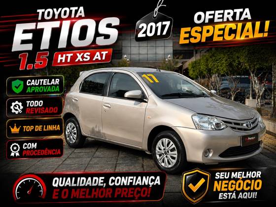 TOYOTA ETIOS 1.5 XS 16V FLEX 4P AUTOMÁTICO TOYOTA ETIOS 1.5 XS 16V FLEX 4P AUTOMÁTICO